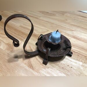 Vintage Primitive Candle Holders